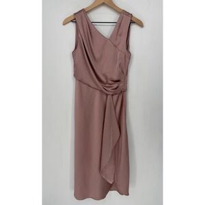 bhldn leah strapless satin scarf slip midi dress BHLDN Leah Strapless Satin Scarf Slip Midi Dress
